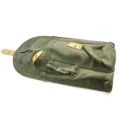 AK-Builder Polish AKM 3-cell olive canvas magazine pouch, folded, cleaning kit pocket.