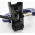 AK-Builder Rail Alignment Fixture, hex key tightening front rail clamp screw.