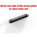 AK-Builder Saiga 12 black screw plate with red beveling instruction.