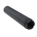 Black anodized Yugo M92/M85 barrel extension, with visible 26mm LH internal threading.
