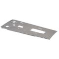 Angled view of AK-Builder Polish Underfolder 1mm 4130 steel receiver flat, in the white.