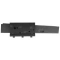 AK-Builder Receiver Blank Drilling Fixture, black oxide, with laser-marked pin holes on an AKM 80% receiver.