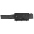 AK-Builder black oxide AKM receiver drilling fixture with 80% blank and laser-marked guides.