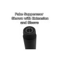 FAKE SUPPRESSOR BARREL SLEEVE FOR 5/8" THREADED BARREL EXTENSIONS, F5-31