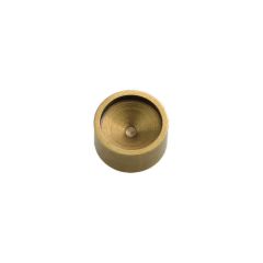 AK-Builder PSL Brass Barrel Press Puck, circular brass, top view.