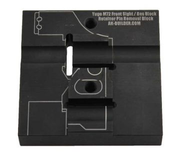 Yugo M72 Front Sight/Gas Block Retainer Pin Removal Block