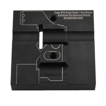 Yugo M72 Front Sight/Gas Block Retainer Pin Removal Block