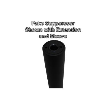 FAKE SUPPRESSOR BARREL SLEEVE FOR 5/8" THREADED BARREL EXTENSIONS, F5-21