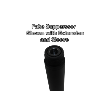 FAKE SUPPRESSOR BARREL SLEEVE FOR 5/8" THREADED BARREL EXTENSIONS, F5-21