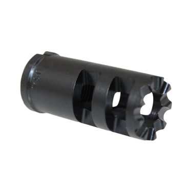 FOUR SLOT MUZZLE BRAKE WITH 14MM-1 LH THREADS, C1-31