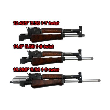 12.425" 5.56 NATO 1-7 TWIST AK-102 US NON-CHROME BARREL, M-14
