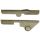 AK-Builder 4130 annealed lower bolt guide rails, in the white, with undrilled mag stabilizers.