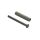 Side view of 1.5mm heat treated 4130 steel center support and rivet, in the white.