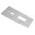 Angled view of AK-Builder M70/M72 Yugo 1.5mm NO-HOLES receiver flat, annealed 4130 steel with integral rails.