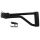 Black steel Polish Beryl AKM sidefolding stock, Warsaw length, with retaining bracket.