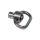 Heavy duty push button sling swivel with 1.25-inch loop and black finish