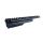 Side view of TDi AK Dust Cover with integrated Picatinny rail, matte black hard coat anodized.
