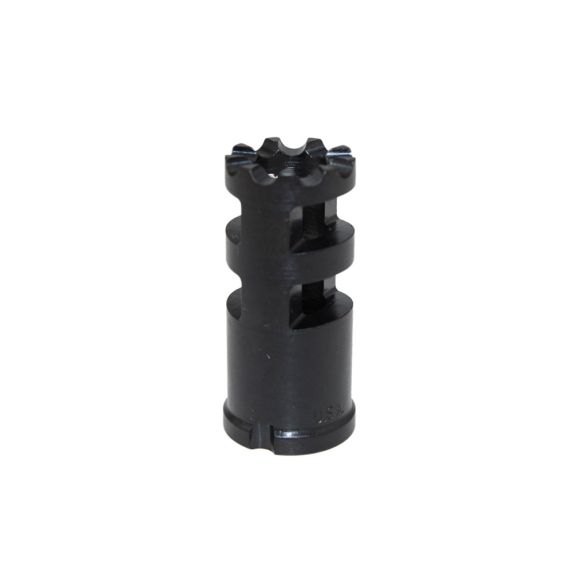 FOUR SLOT MUZZLE BRAKE WITH 14MM-1 LH THREADS, C1-31