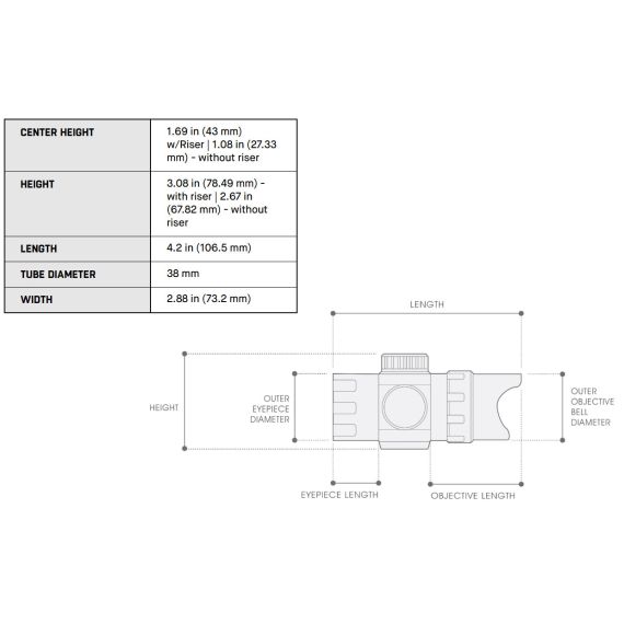 UTG 4.2" ITA RED/GREEN T-DOT WITH QD MOUNT, RISER ADAPTOR, G3-41