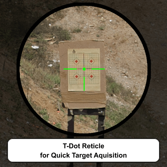 UTG 4.2" ITA RED/GREEN T-DOT WITH QD MOUNT, RISER ADAPTOR, G3-41