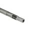 Angled close-up of AK-Builder Polish Tantal 5.56x45 barrel in the white, showing muzzle flats.