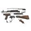 ROMANIAN FIXED STOCK 7.62X39 PARTS KIT WITH HEADSPACED NEW 16" US BARREL, KIT-26N